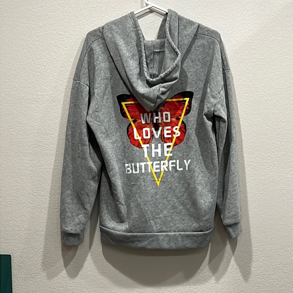 Shein L butterfly hoodie